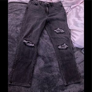 black, pacsun, mom jeans                    Brand:Pacsun, size:30, color:black
